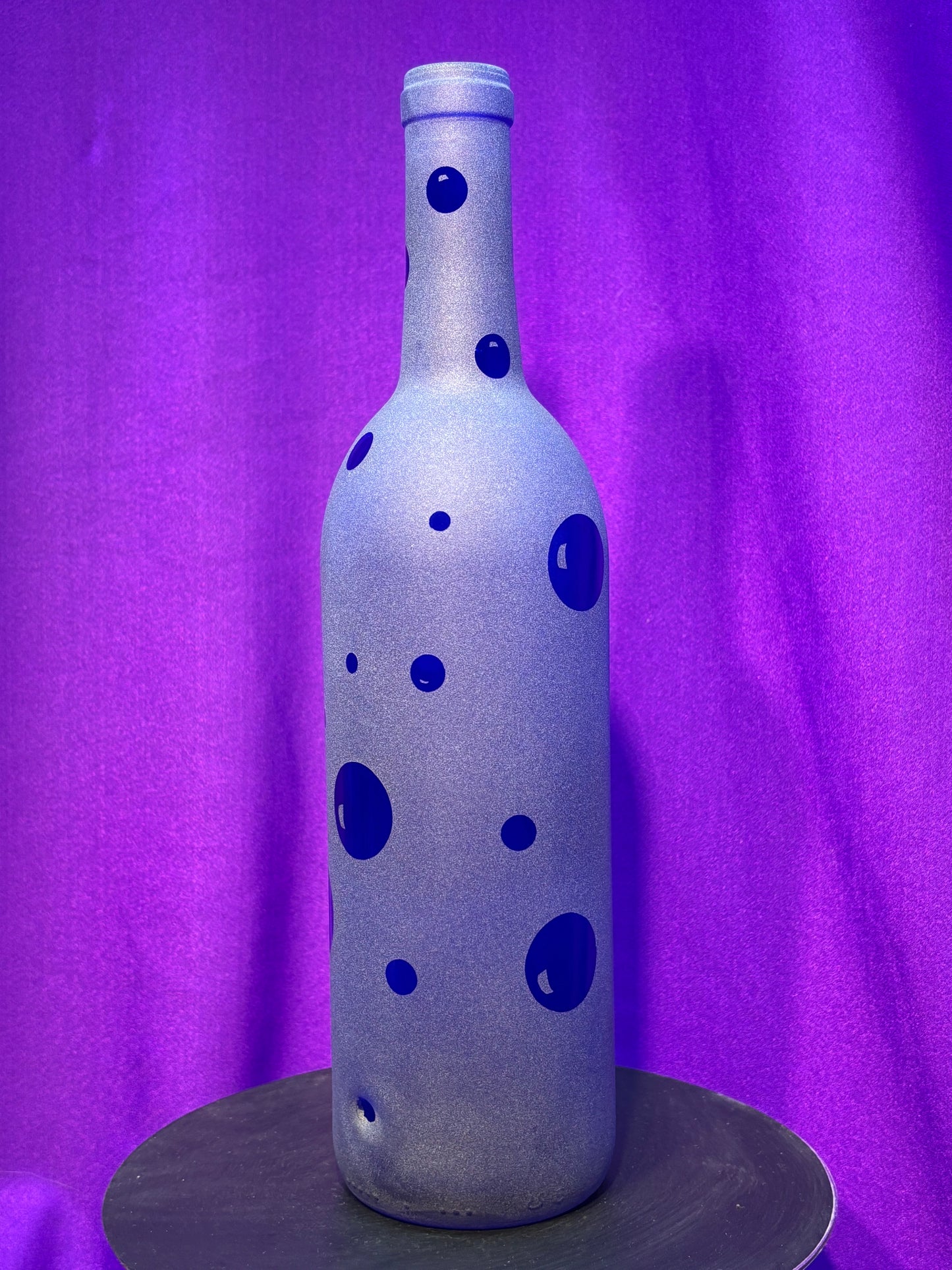 Sandblasted Bubble Boy Incense Holder Bottle