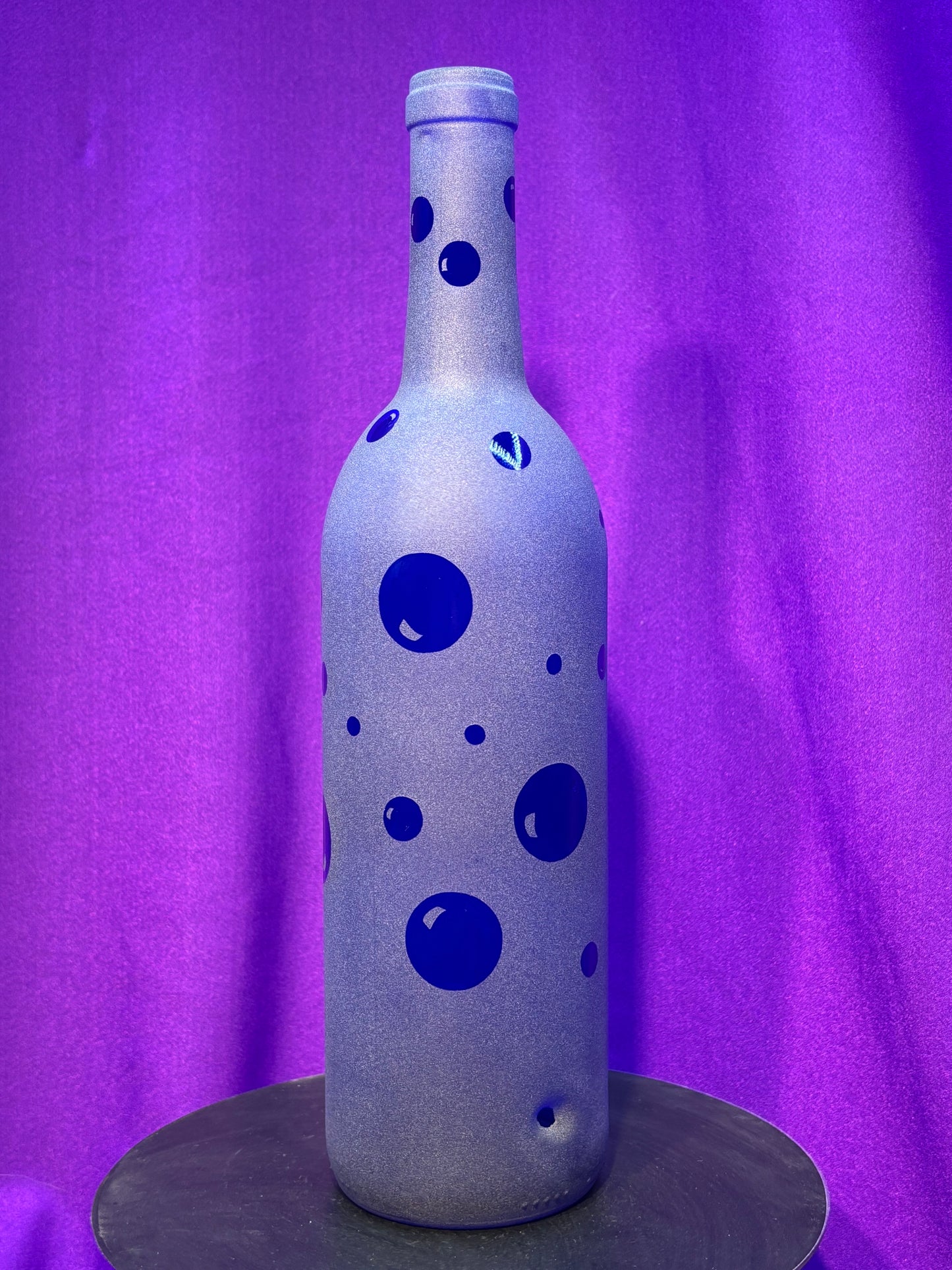 Sandblasted Bubble Boy Incense Holder Bottle