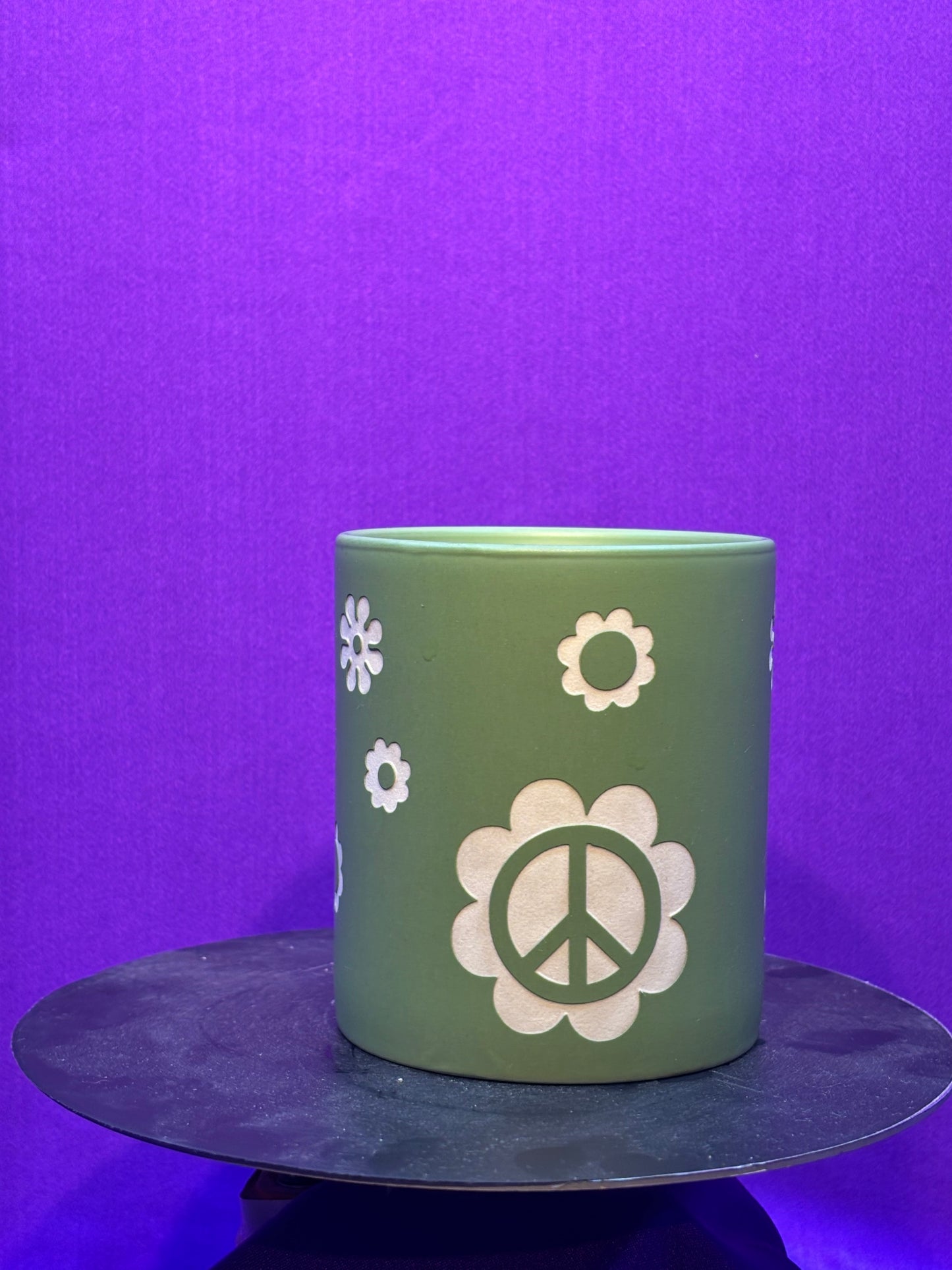 Flower Peace Candle Holder Tumbler
