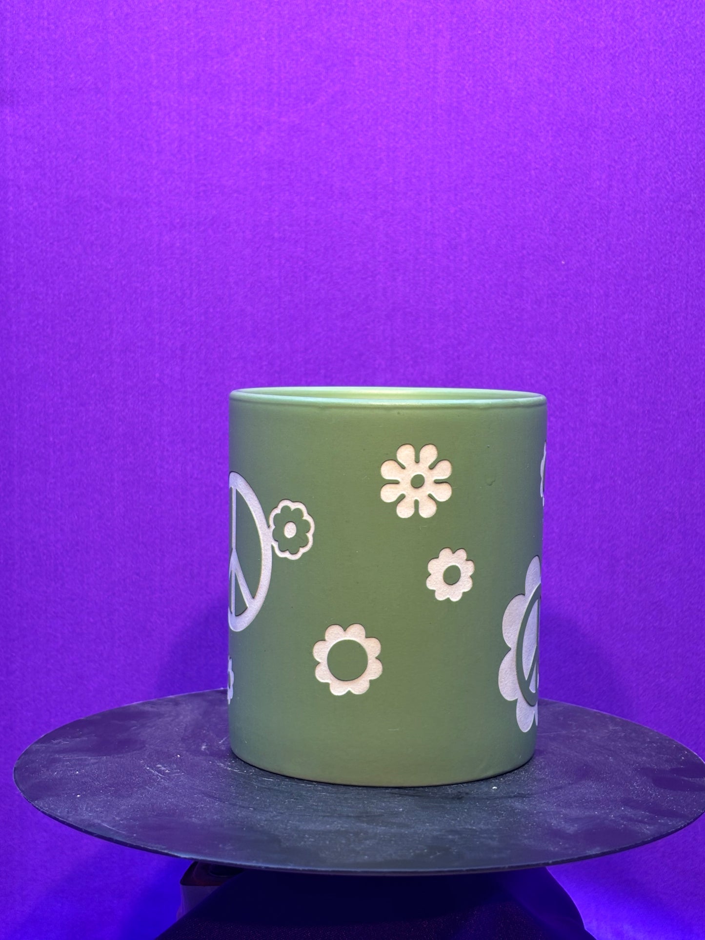 Flower Peace Candle Holder Tumbler