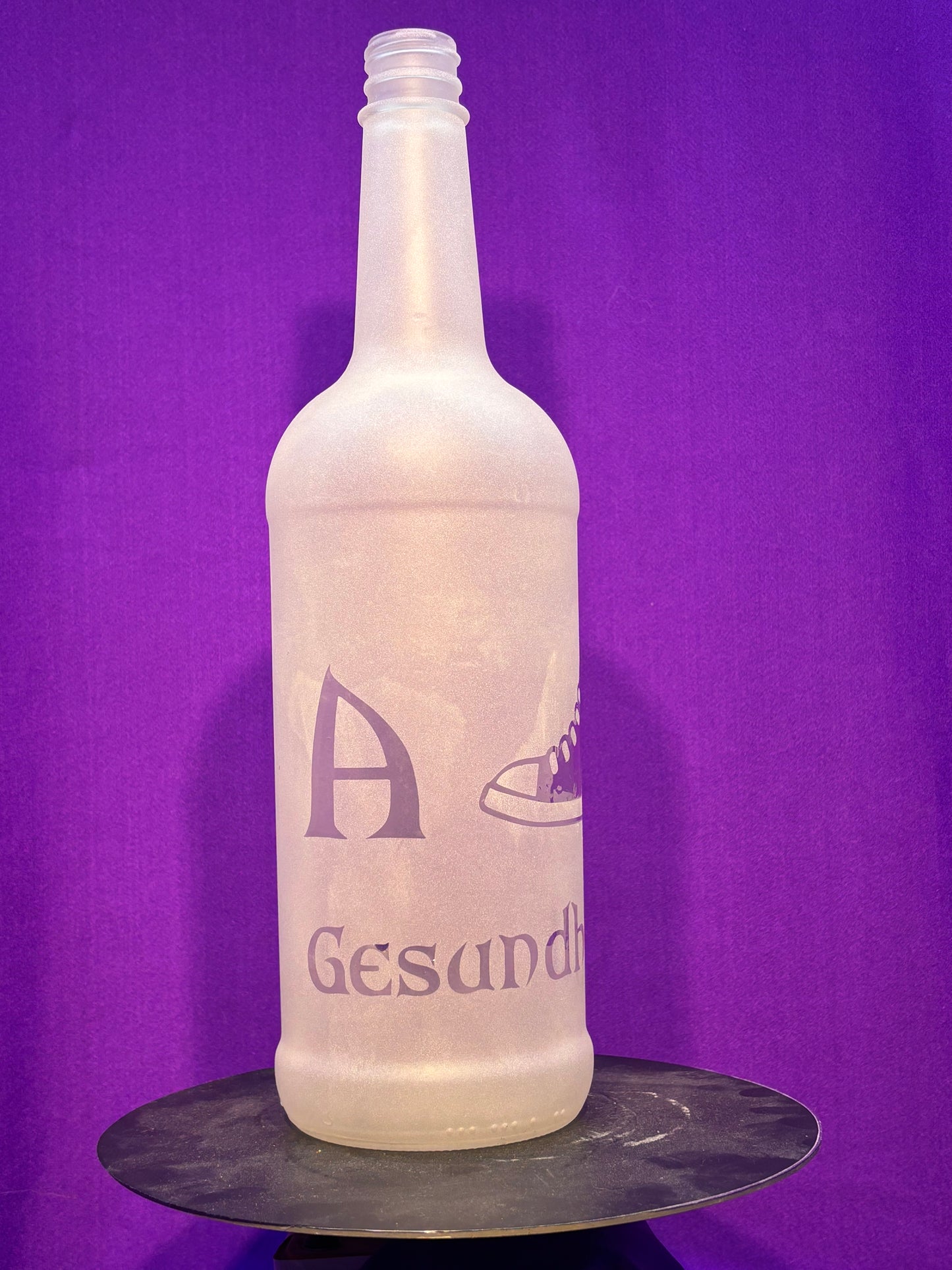 Sandblasted A Shoe Incense Holder Bottle