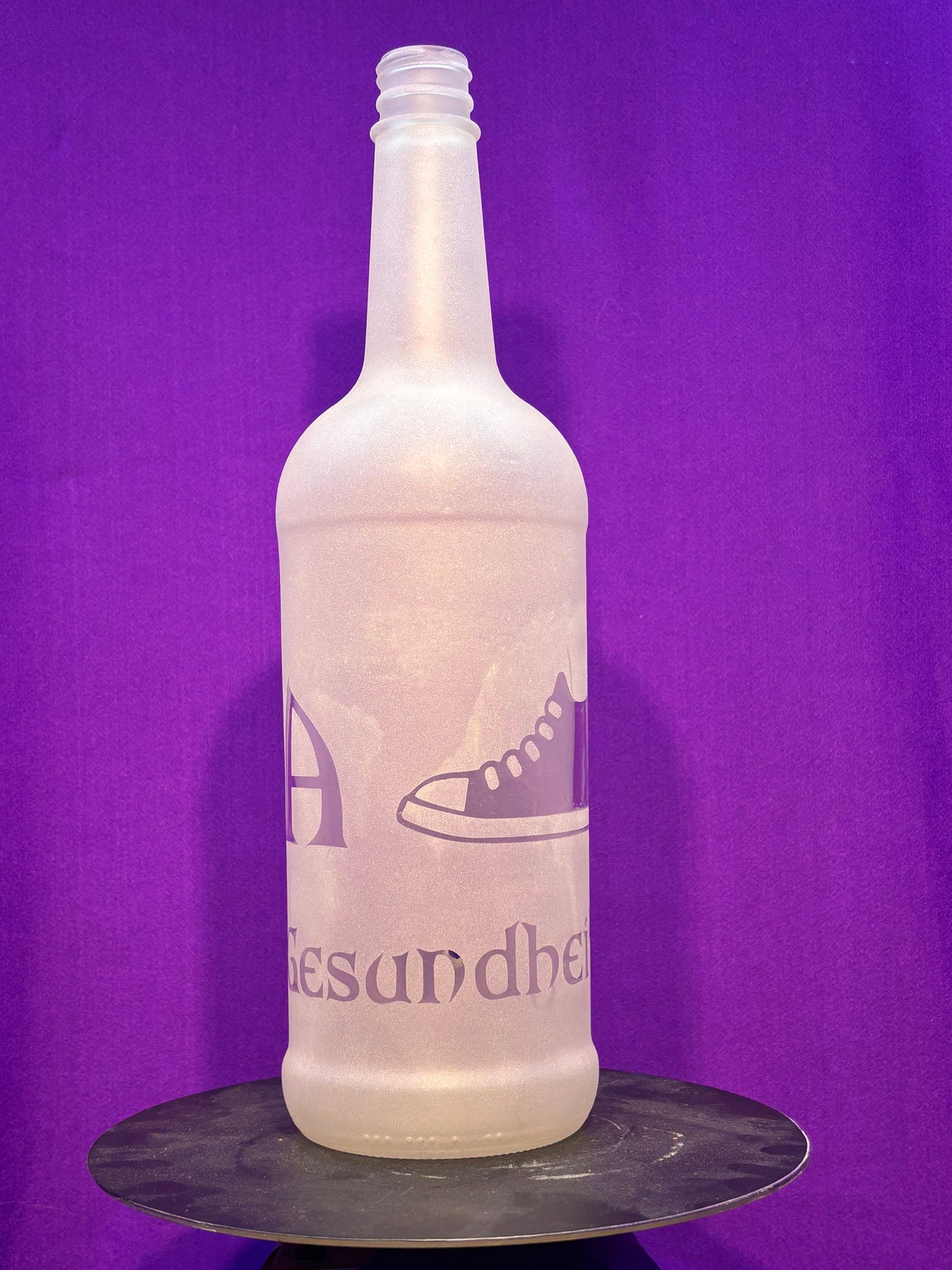 Sandblasted A Shoe Incense Holder Bottle