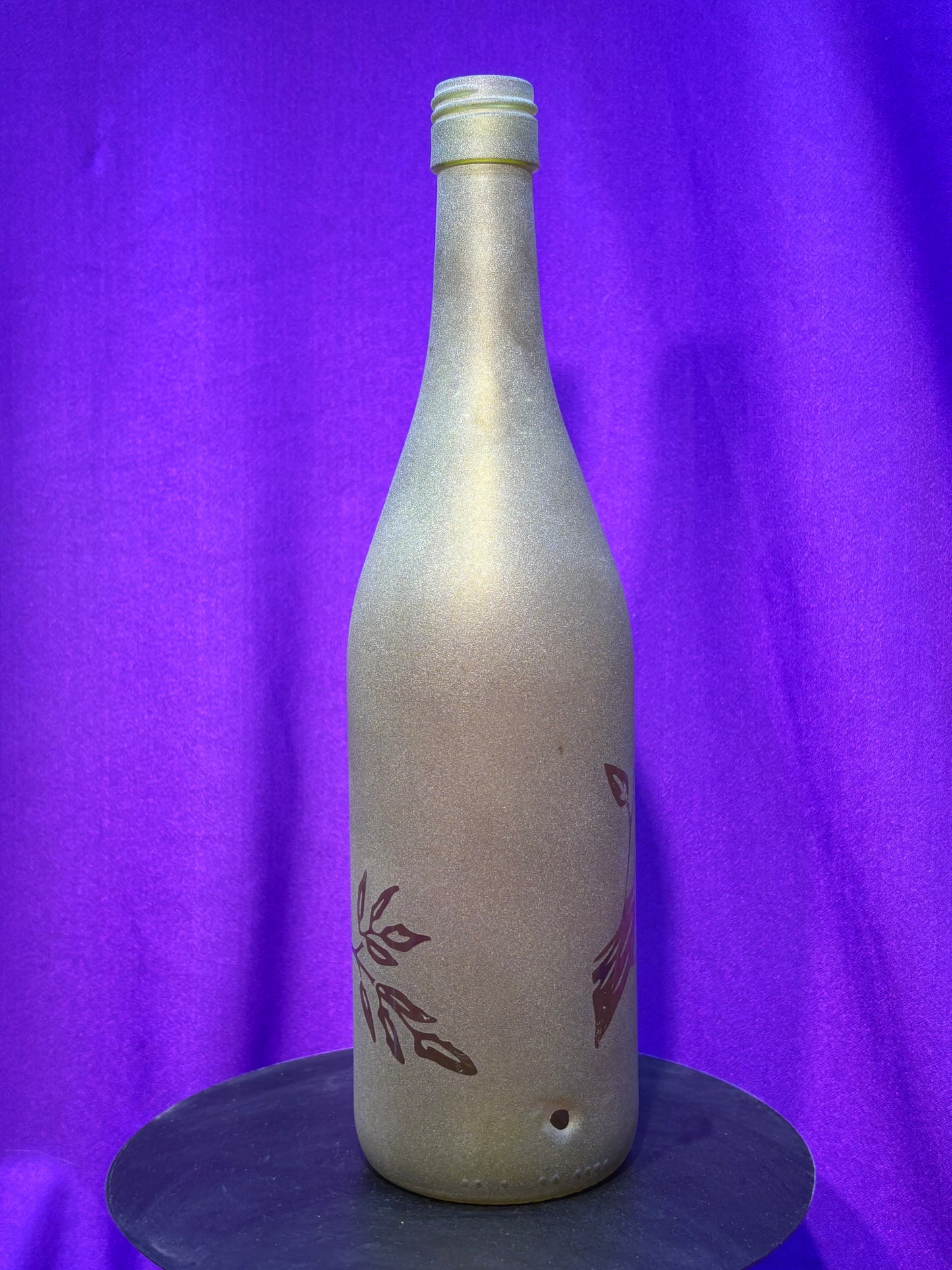Sandblasted Monkey Incense Holder Bottle