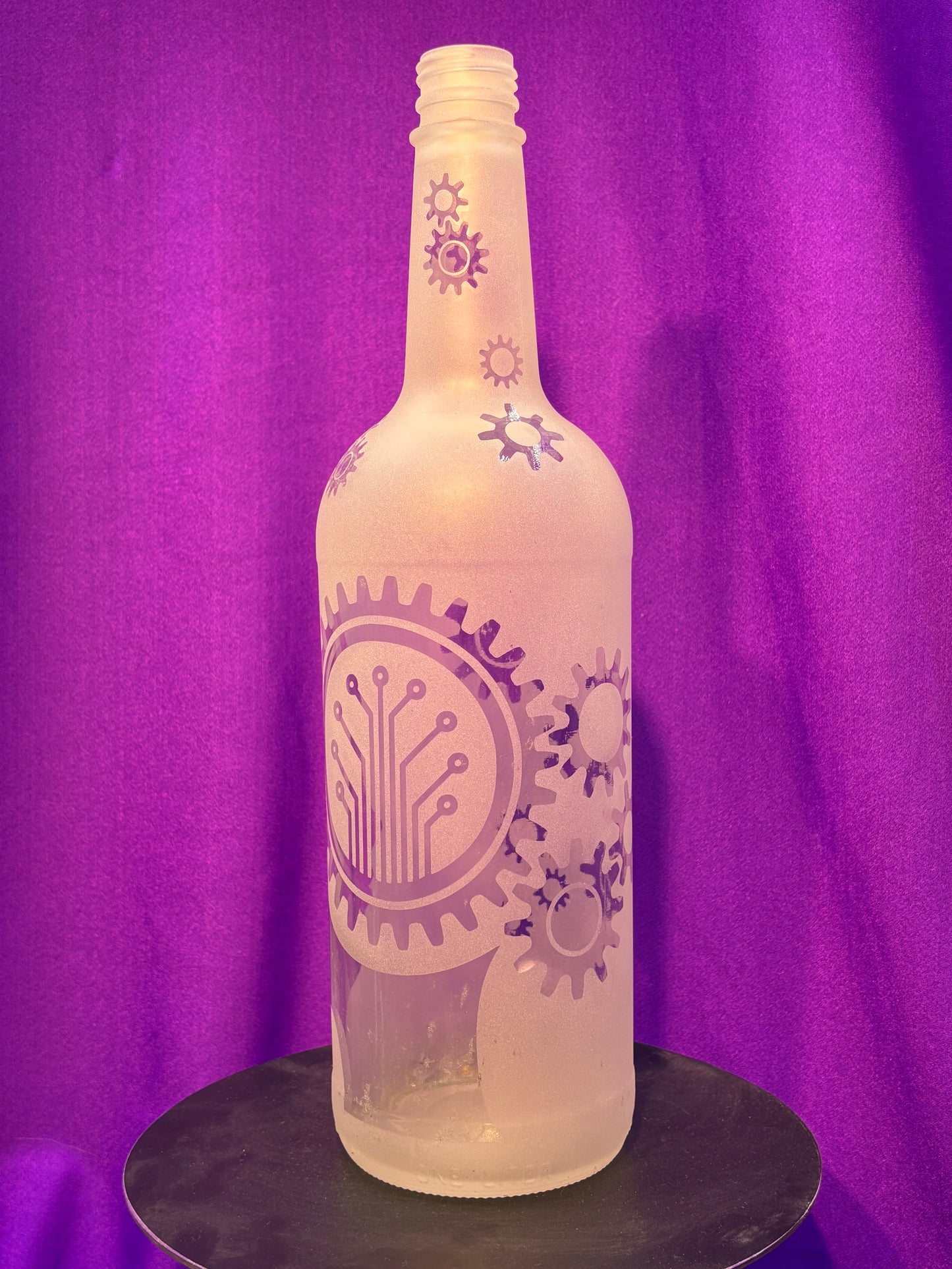 Sandblasted Cyberhead Incense Holder Bottle