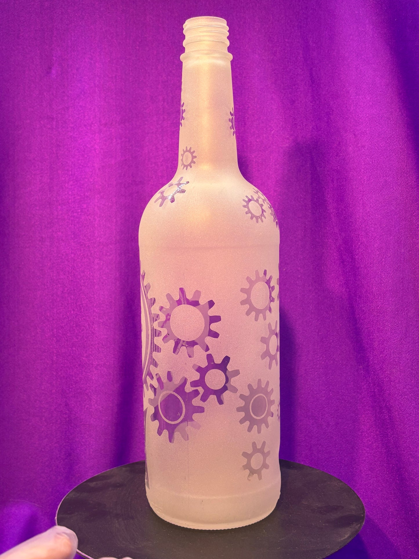 Sandblasted Cyberhead Incense Holder Bottle