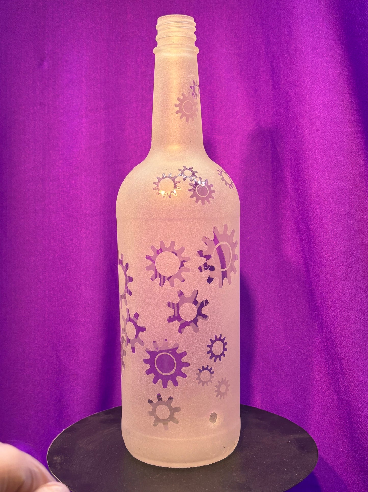 Sandblasted Cyberhead Incense Holder Bottle