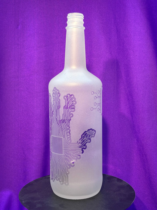 Sandblasted Electronic Hand Incense Holder Bottle