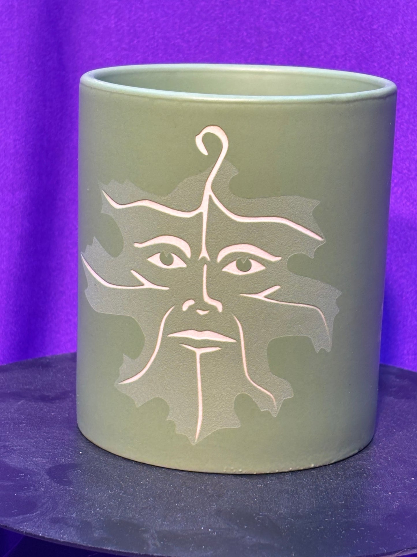 Green Man Candle Holder Tumbler
