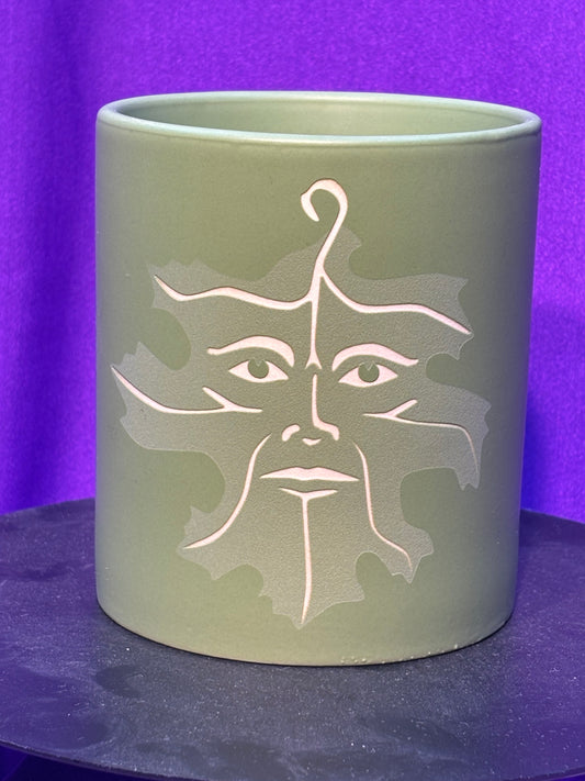 Green Man Candle Holder Tumbler