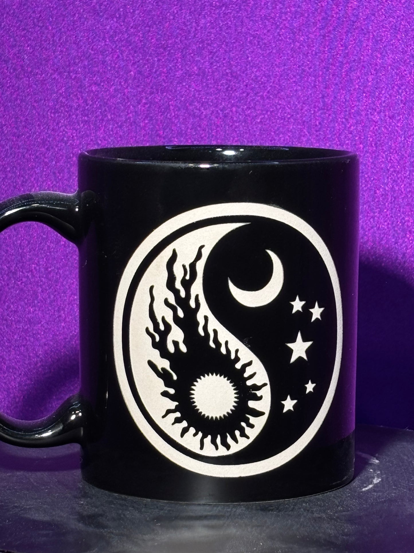 Sun and Moon Yin-Yang Mug