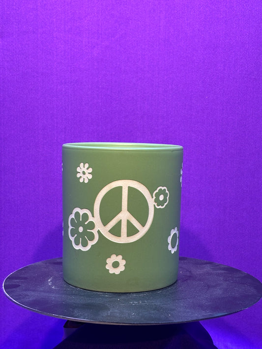 Flower Peace Candle Holder Tumbler