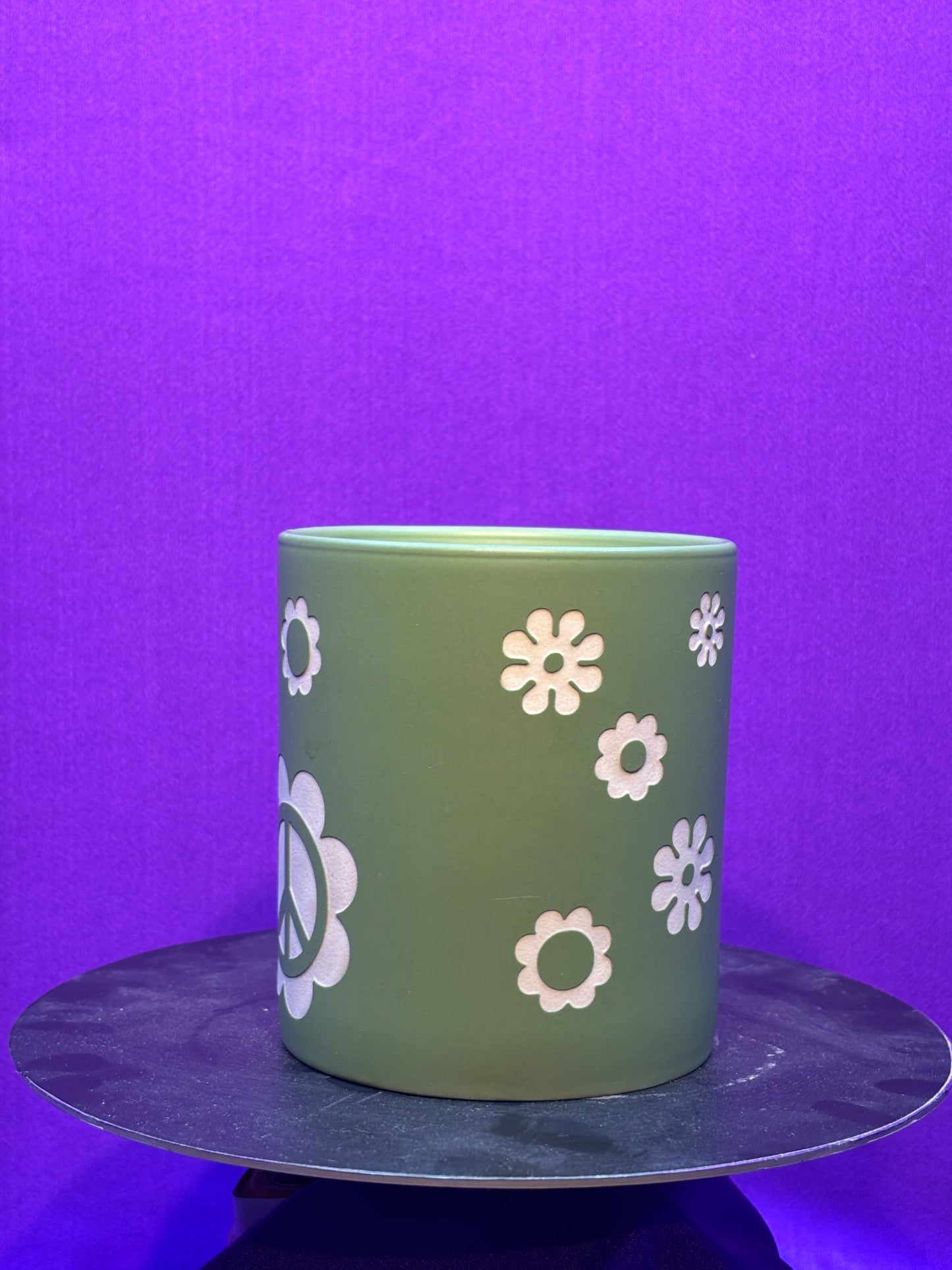 Flower Peace Candle Holder Tumbler