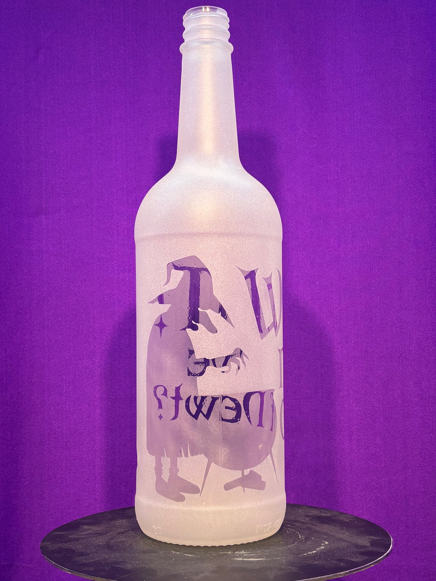 Sandblasted No Eye of Newt Incense Holder Bottle - Big