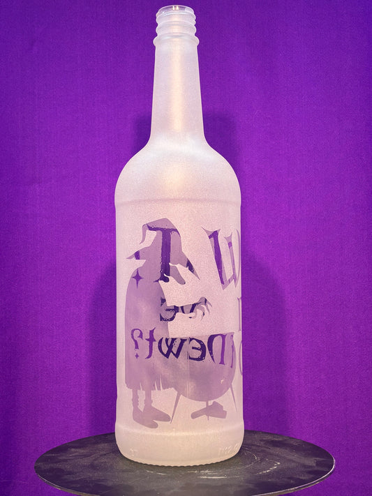 Sandblasted No Eye of Newt Incense Bottle - Big